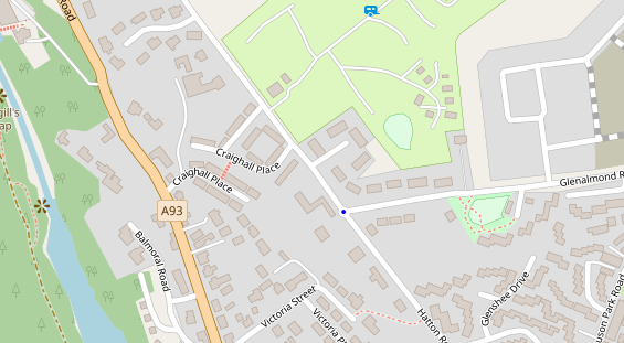 Stellplatz auf Satellitenbild