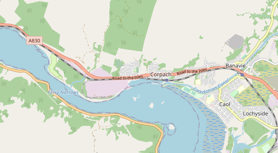 Aire camping-car sur la carte