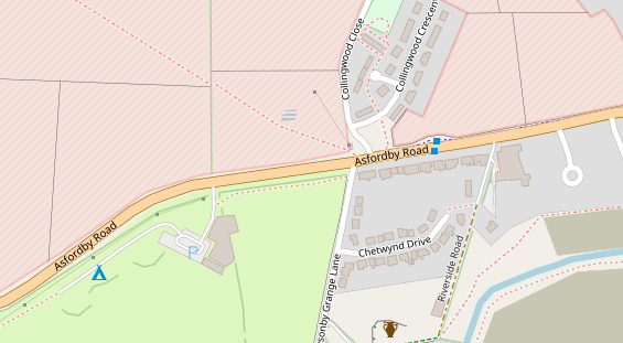 Stellplatz auf Satellitenbild