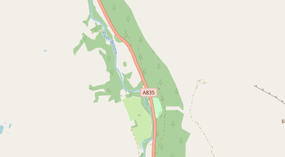 Area di sosta per camper sulla carta
