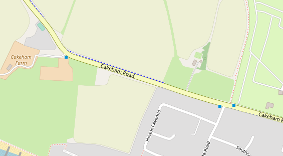 Stellplatz auf Satellitenbild