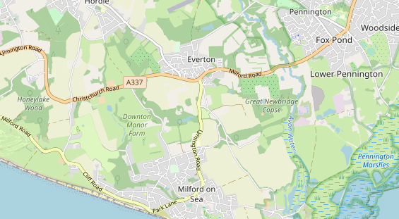 Area di sosta per camper sulla carta