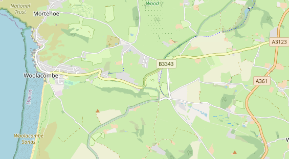 Aire camping-car sur la carte