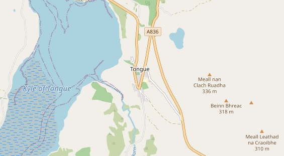 Area di sosta per camper sulla carta