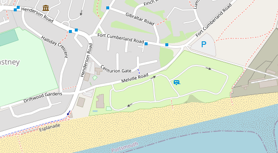 Stellplatz auf Satellitenbild