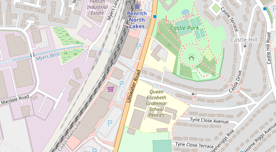 Stellplatz auf Satellitenbild