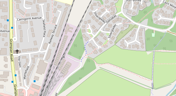 Stellplatz auf Satellitenbild