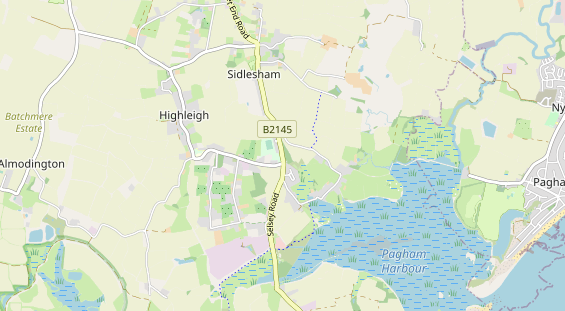 Aire camping-car sur la carte