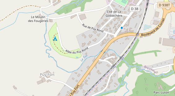 Stellplatz auf Satellitenbild