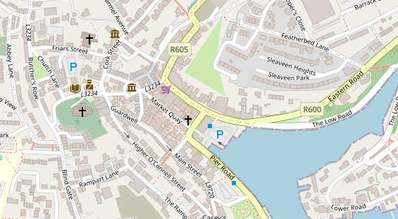 Stellplatz auf Satellitenbild