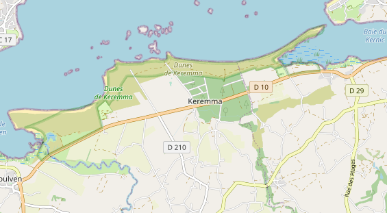 Aire camping-car sur la carte