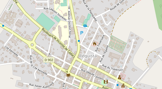 Stellplatz auf Satellitenbild