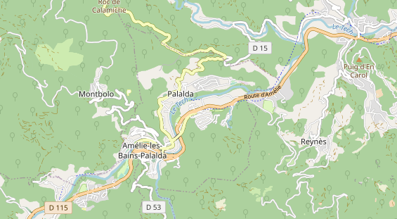Área para autocaravana en la tarjeta