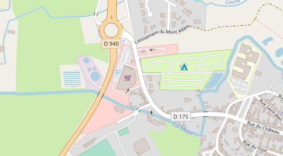 aire de camping-car auf Karte