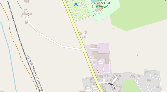 Stellplatz auf Satellitenbild