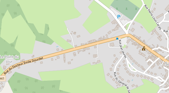 Stellplatz auf Satellitenbild