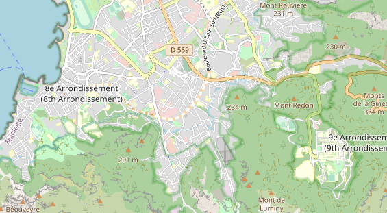 Aire camping-car sur la carte