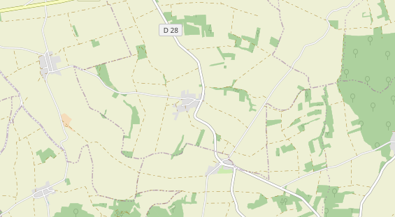 Aire camping-car sur la carte