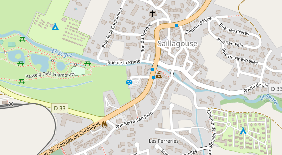 Stellplatz auf Satellitenbild