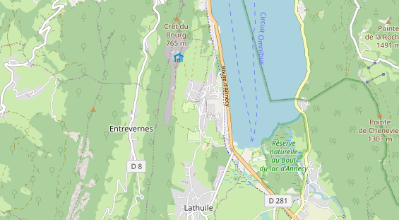 Área para autocaravana en la tarjeta