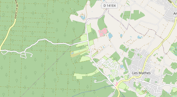 Area di sosta per camper sulla carta