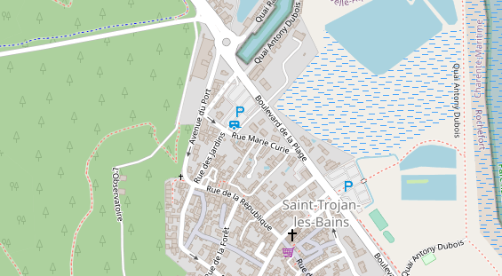 Stellplatz auf Satellitenbild