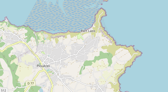 Area di sosta per camper sulla carta