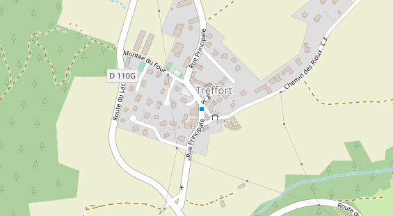 Stellplatz auf Satellitenbild