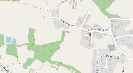 Stellplatz auf Satellitenbild