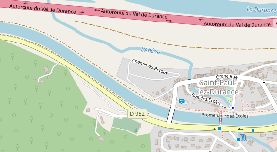 Stellplatz auf Satellitenbild