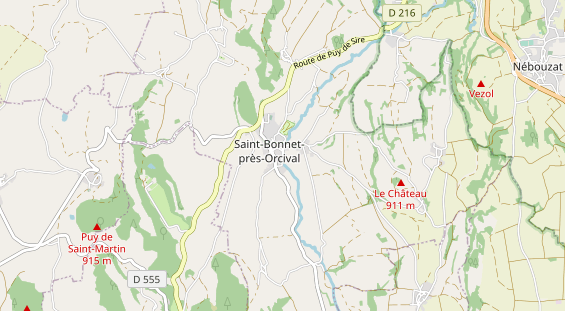 Area di sosta per camper sulla carta