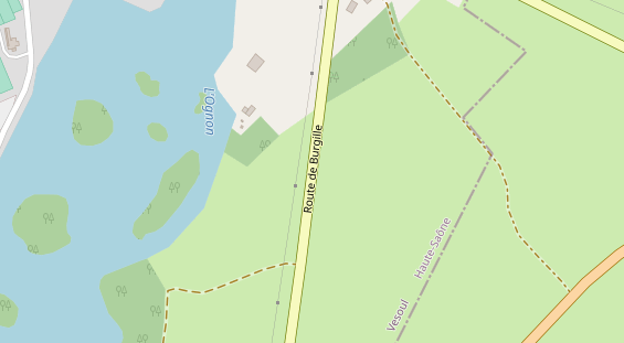 Stellplatz auf Satellitenbild