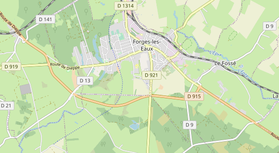 Area di sosta per camper sulla carta