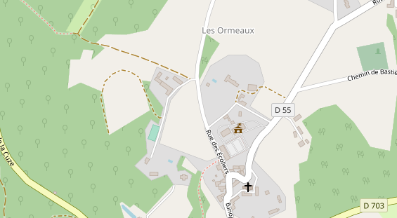 Stellplatz auf Satellitenbild