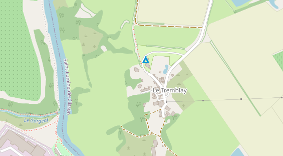 Stellplatz auf Satellitenbild