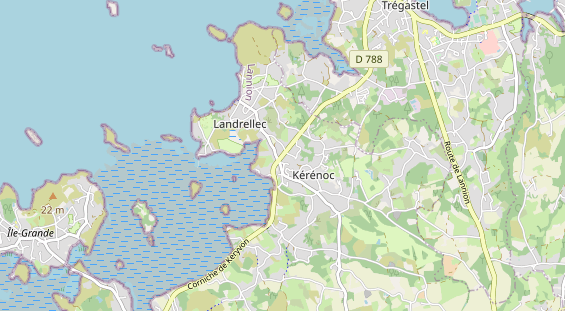 Área para autocaravana en la tarjeta