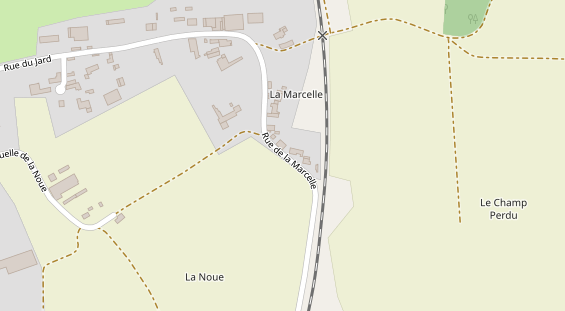 Stellplatz auf Satellitenbild