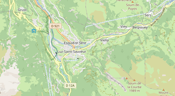 Aire camping-car sur la carte