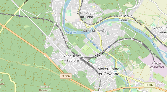 Area di sosta per camper sulla carta