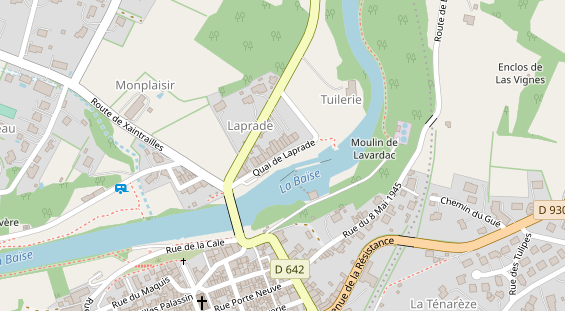 Stellplatz auf Satellitenbild