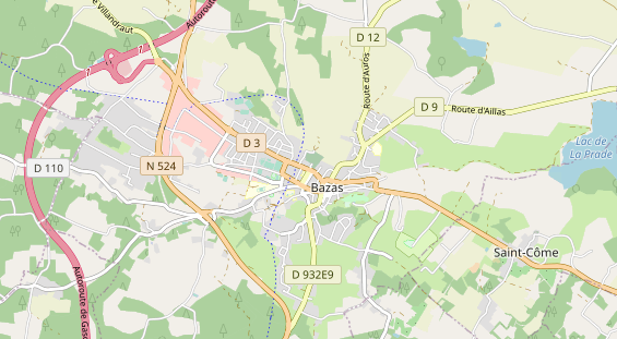 Área para autocaravana en la tarjeta