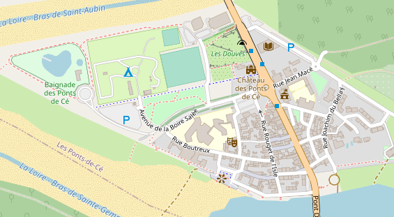 Stellplatz auf Satellitenbild