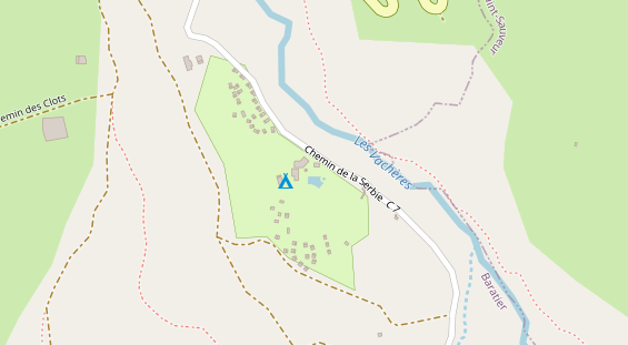 Stellplatz auf Satellitenbild