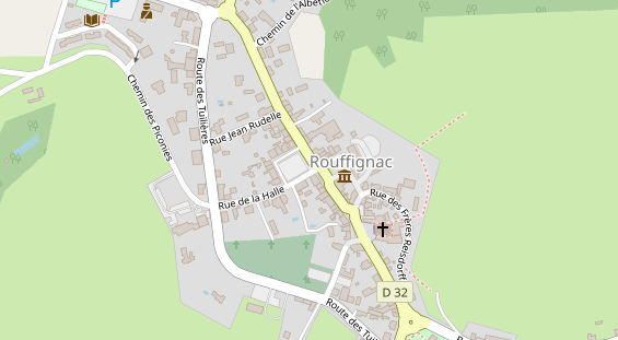 Stellplatz auf Satellitenbild