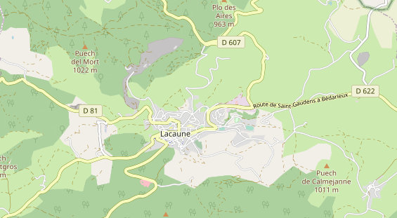 Area di sosta per camper sulla carta