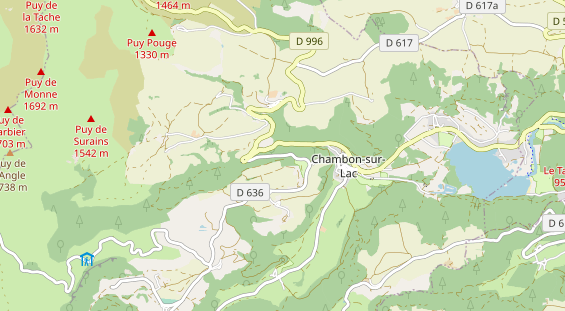 Area di sosta per camper sulla carta