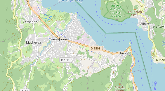 Area di sosta per camper sulla carta