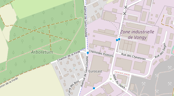 aire de camping-car auf Karte