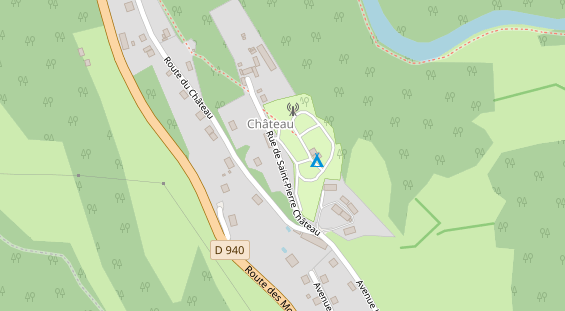 Stellplatz auf Satellitenbild