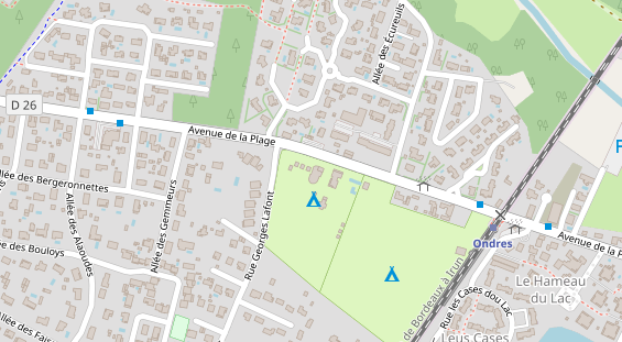 Stellplatz auf Satellitenbild